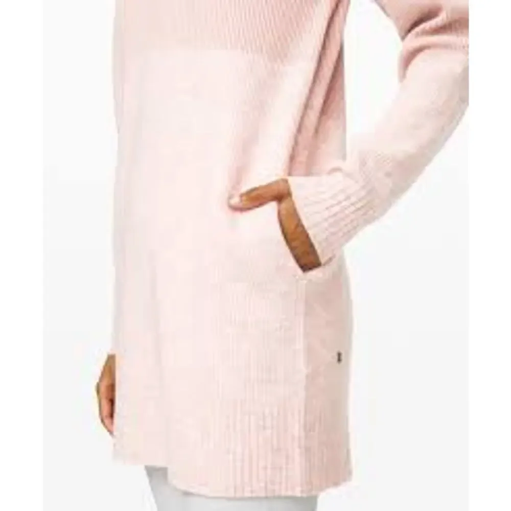Lululemon Restful Intention Sweater in Pink Bliss/Heathered‎ Pink Size Large